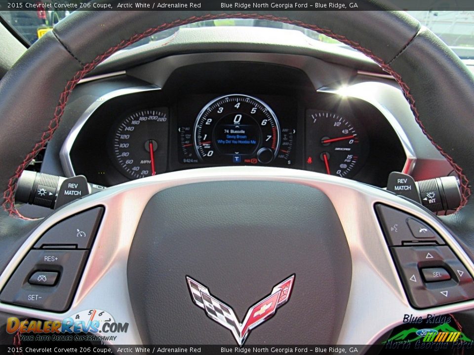 2015 Chevrolet Corvette Z06 Coupe Arctic White / Adrenaline Red Photo #17