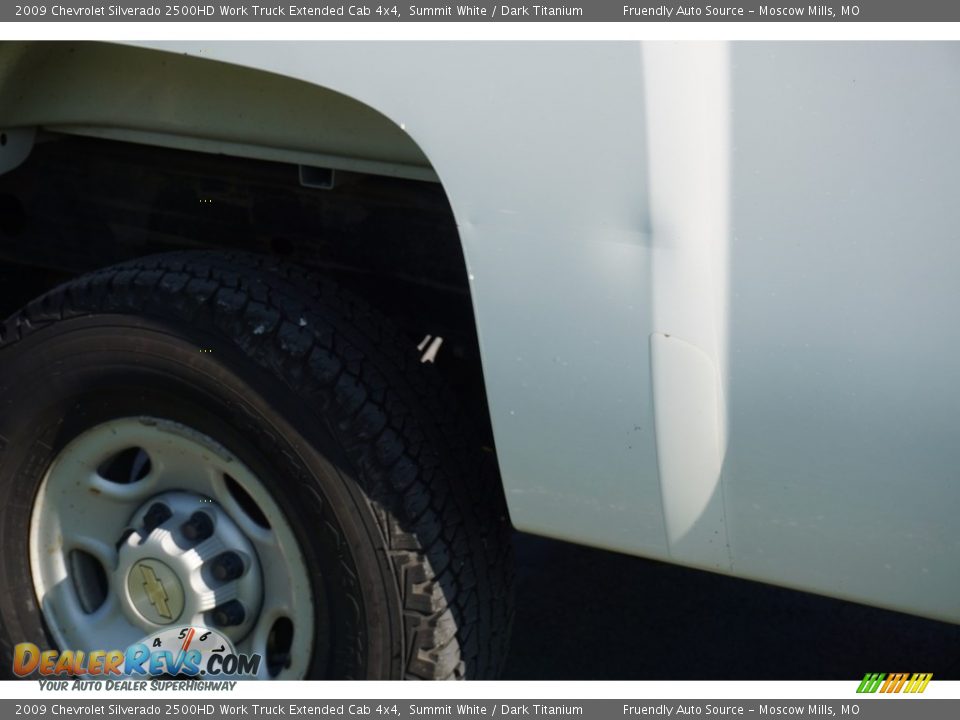 2009 Chevrolet Silverado 2500HD Work Truck Extended Cab 4x4 Summit White / Dark Titanium Photo #35
