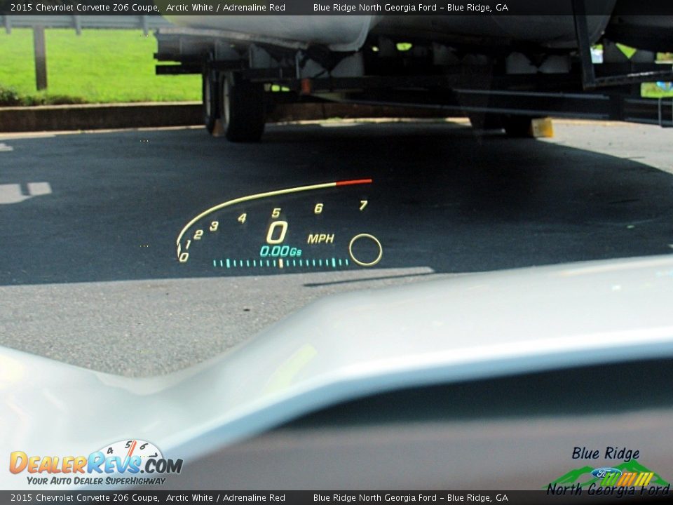 2015 Chevrolet Corvette Z06 Coupe Arctic White / Adrenaline Red Photo #19