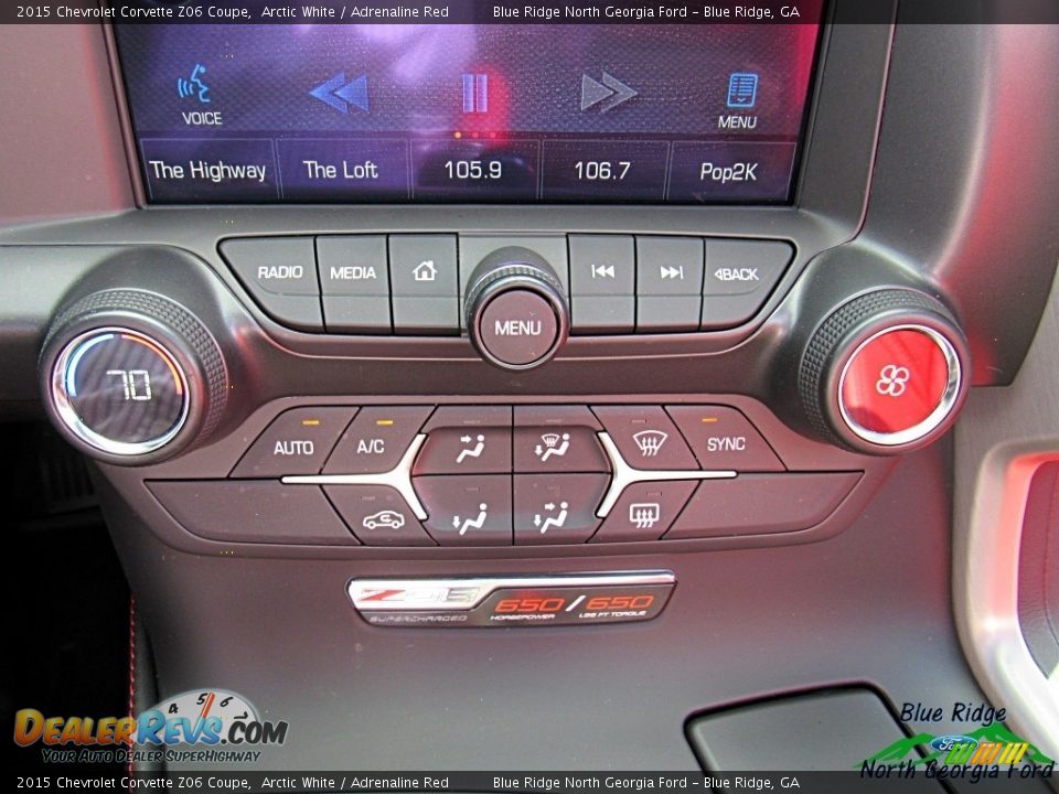 2015 Chevrolet Corvette Z06 Coupe Arctic White / Adrenaline Red Photo #21