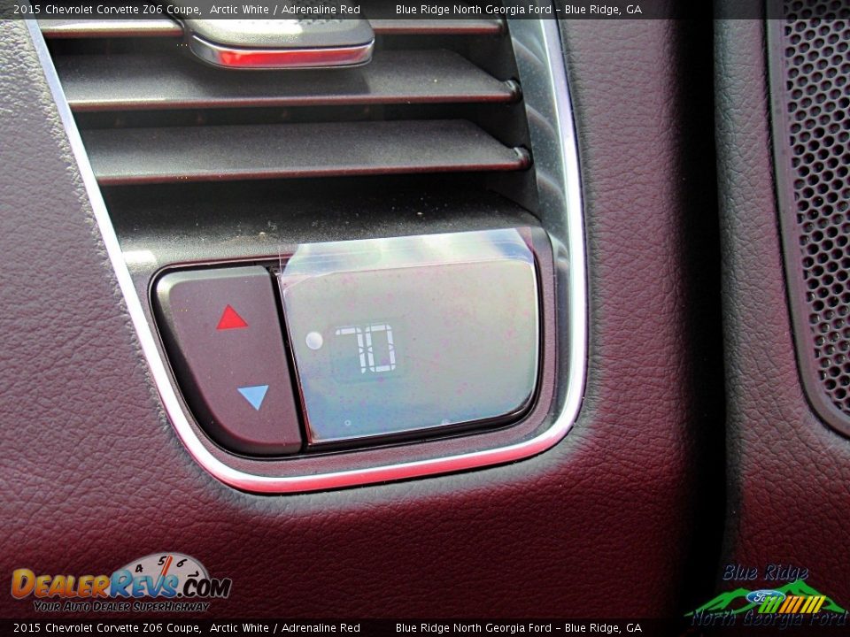 2015 Chevrolet Corvette Z06 Coupe Arctic White / Adrenaline Red Photo #22