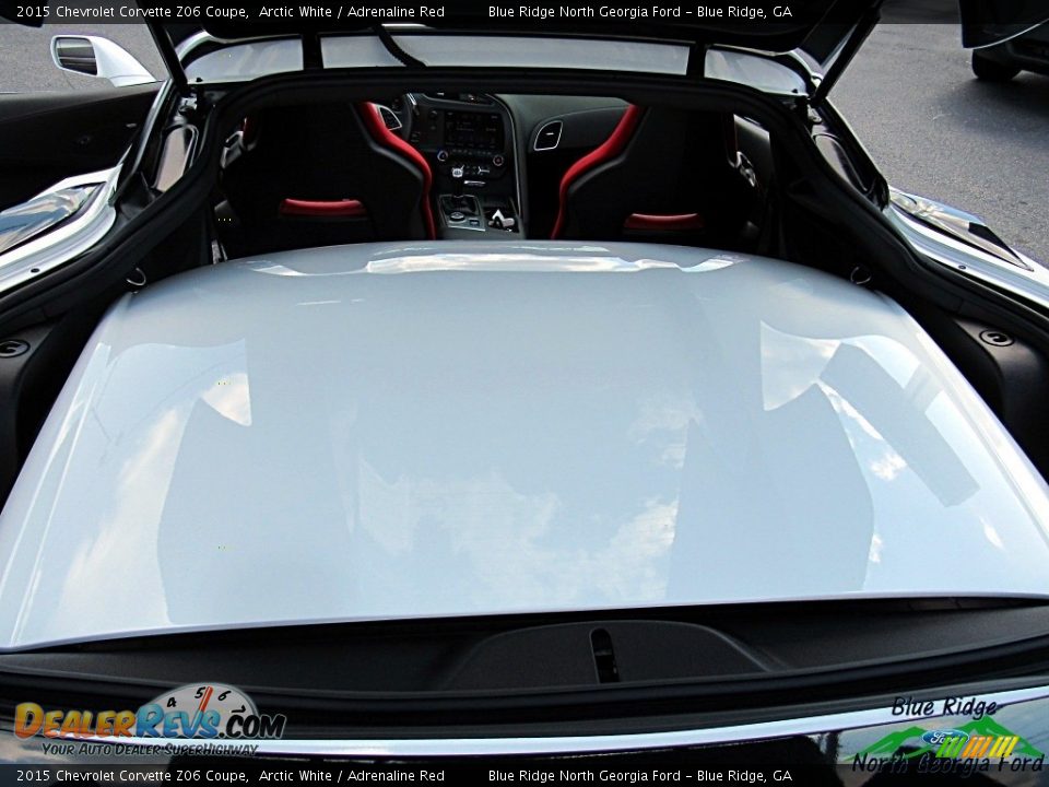 2015 Chevrolet Corvette Z06 Coupe Arctic White / Adrenaline Red Photo #27