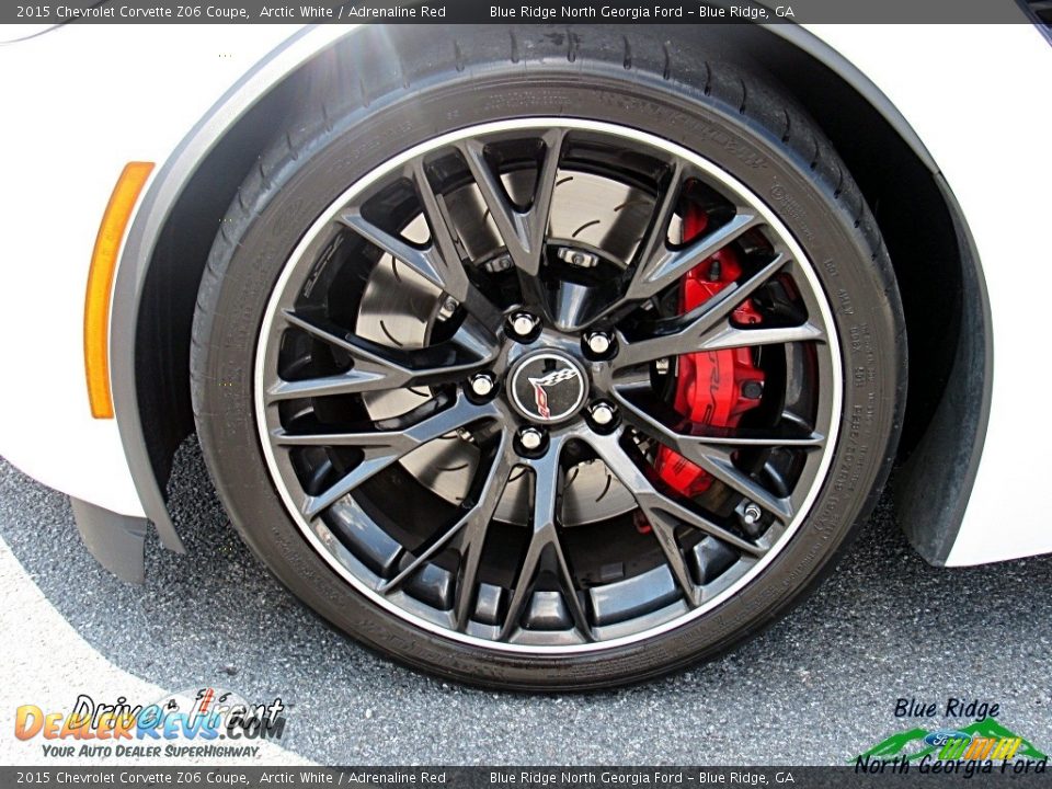 2015 Chevrolet Corvette Z06 Coupe Arctic White / Adrenaline Red Photo #30