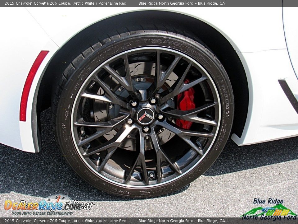 2015 Chevrolet Corvette Z06 Coupe Arctic White / Adrenaline Red Photo #33