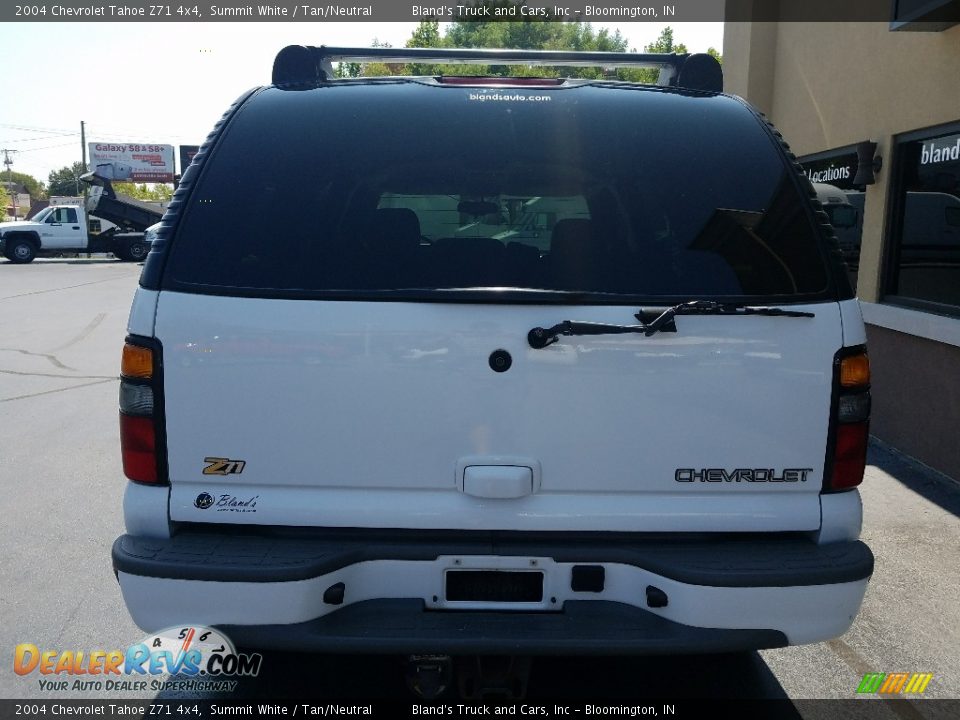 2004 Chevrolet Tahoe Z71 4x4 Summit White / Tan/Neutral Photo #4