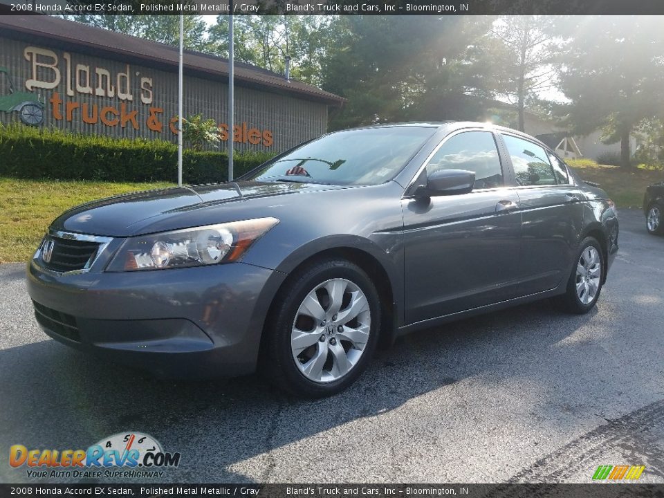 2008 Honda Accord EX Sedan Polished Metal Metallic / Gray Photo #1