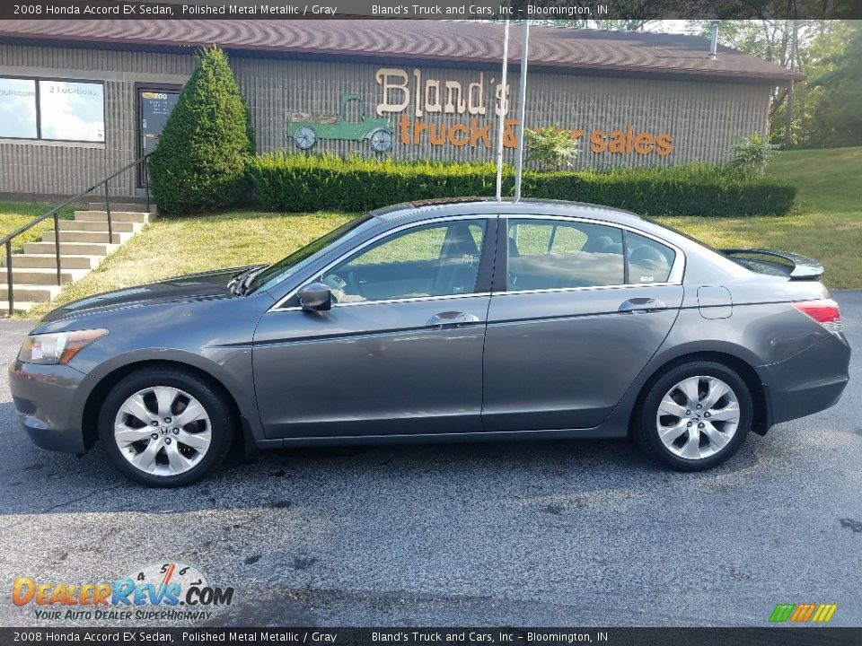 2008 Honda Accord EX Sedan Polished Metal Metallic / Gray Photo #2