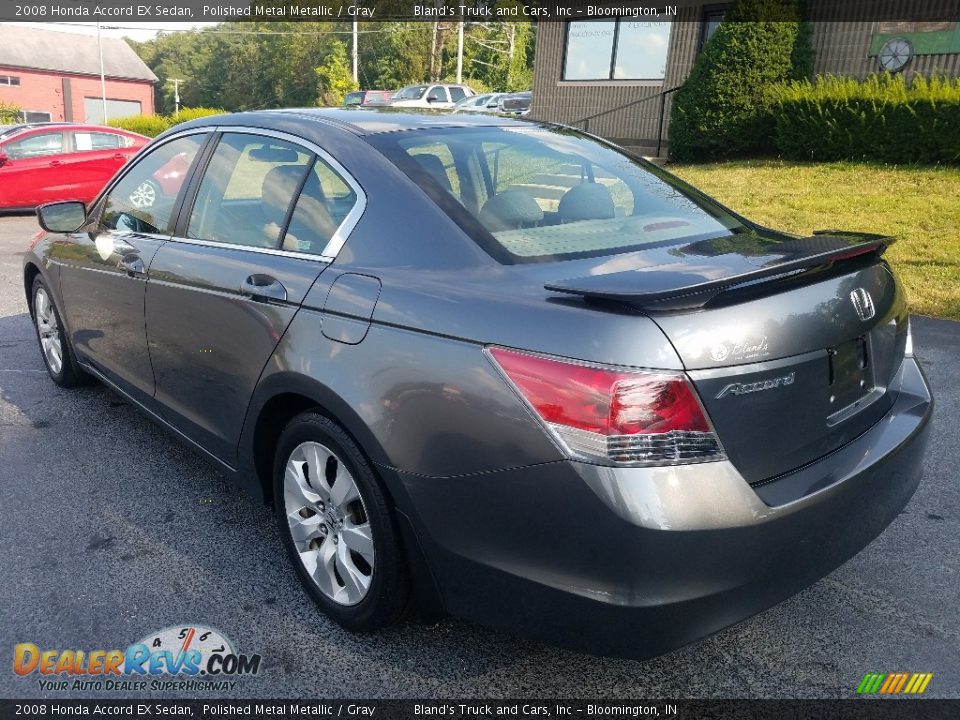 2008 Honda Accord EX Sedan Polished Metal Metallic / Gray Photo #3
