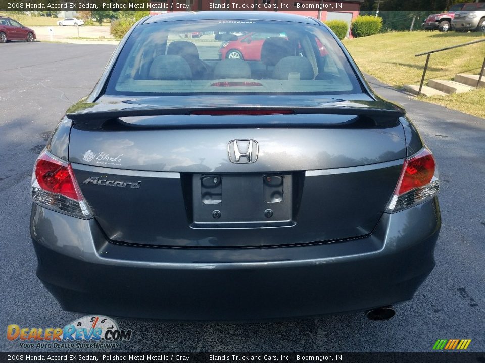 2008 Honda Accord EX Sedan Polished Metal Metallic / Gray Photo #4