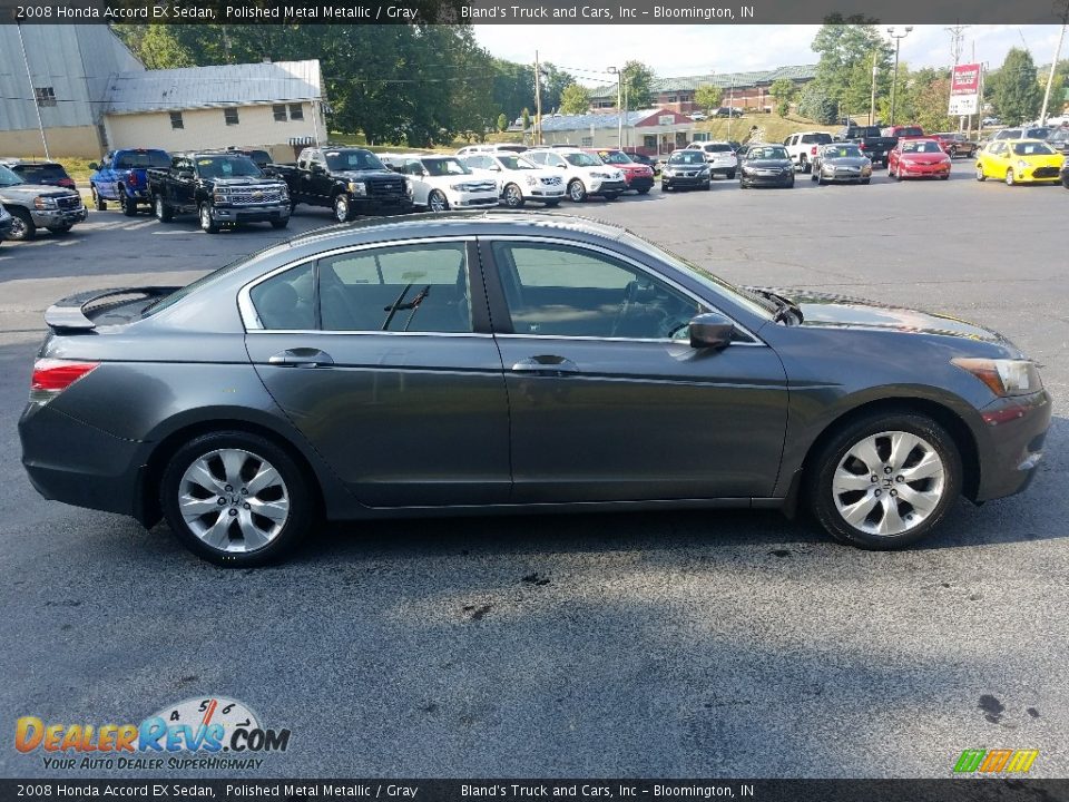 2008 Honda Accord EX Sedan Polished Metal Metallic / Gray Photo #6