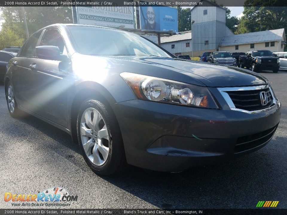 2008 Honda Accord EX Sedan Polished Metal Metallic / Gray Photo #7