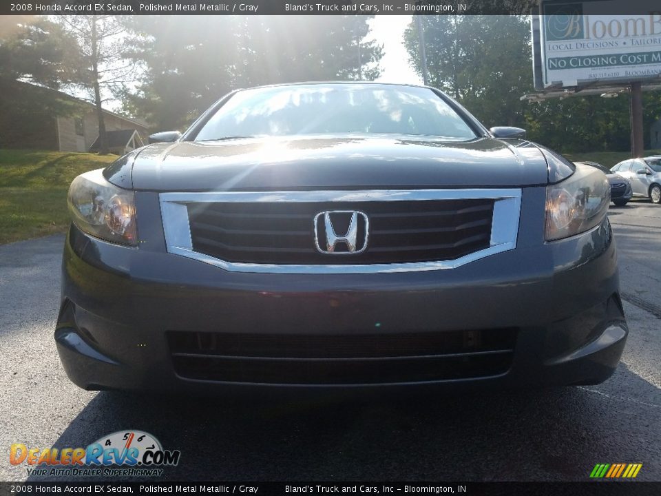 2008 Honda Accord EX Sedan Polished Metal Metallic / Gray Photo #8