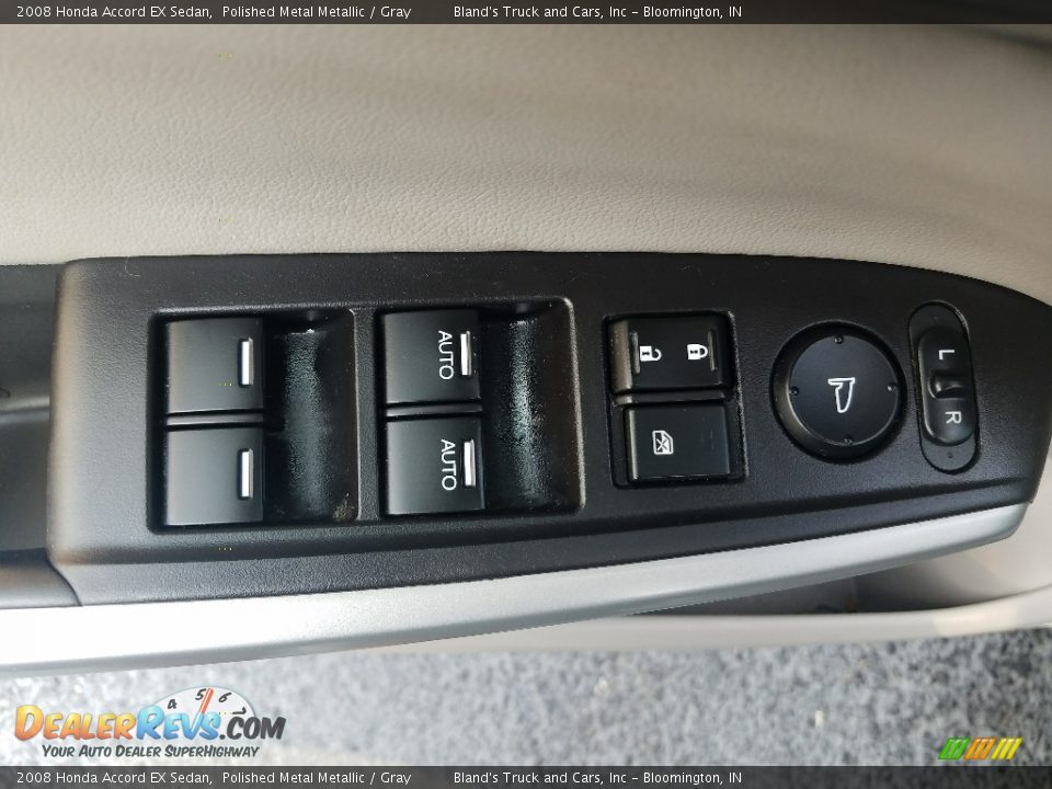 2008 Honda Accord EX Sedan Polished Metal Metallic / Gray Photo #12