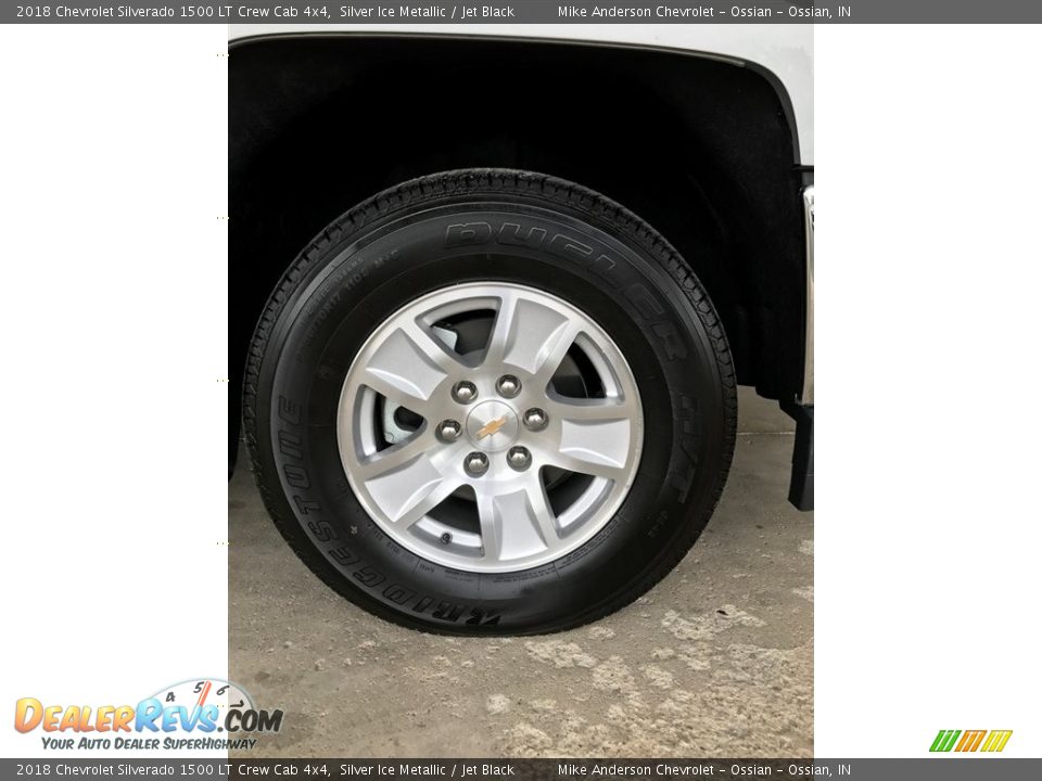 2018 Chevrolet Silverado 1500 LT Crew Cab 4x4 Silver Ice Metallic / Jet Black Photo #2