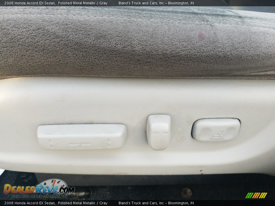 2008 Honda Accord EX Sedan Polished Metal Metallic / Gray Photo #13
