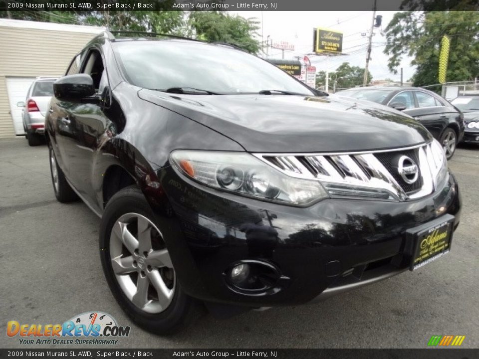 2009 Nissan Murano SL AWD Super Black / Black Photo #1