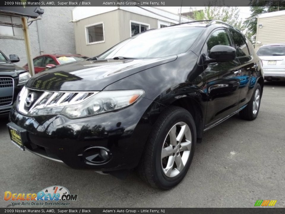 2009 Nissan Murano SL AWD Super Black / Black Photo #3