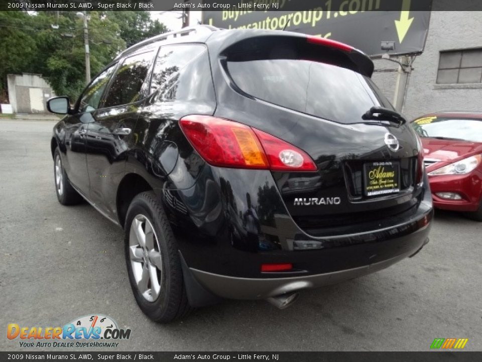 2009 Nissan Murano SL AWD Super Black / Black Photo #4