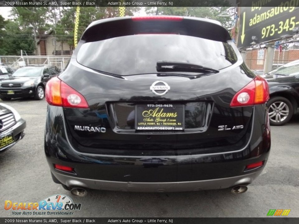 2009 Nissan Murano SL AWD Super Black / Black Photo #5