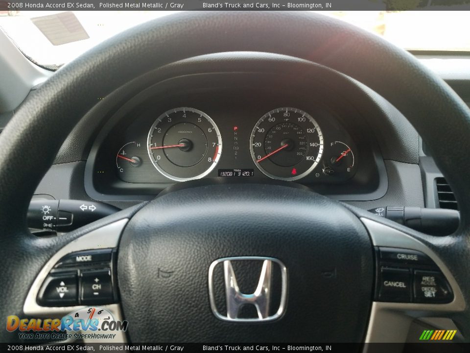2008 Honda Accord EX Sedan Polished Metal Metallic / Gray Photo #16