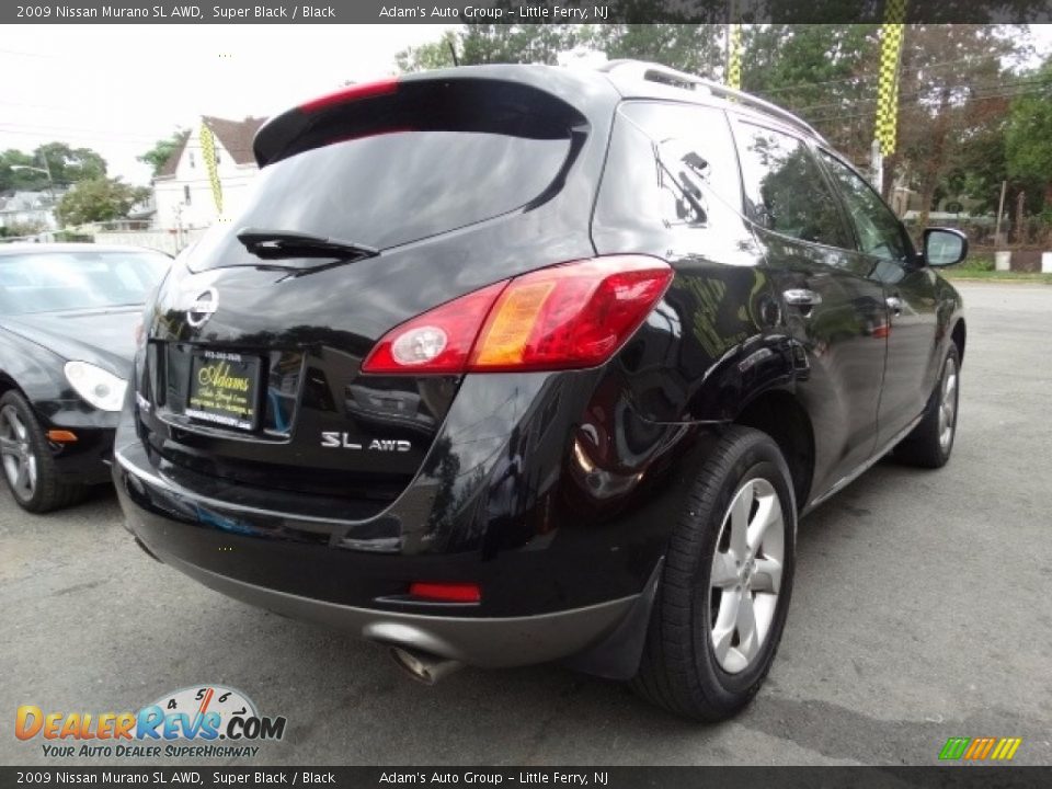 2009 Nissan Murano SL AWD Super Black / Black Photo #6