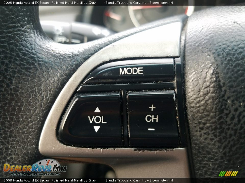 2008 Honda Accord EX Sedan Polished Metal Metallic / Gray Photo #17