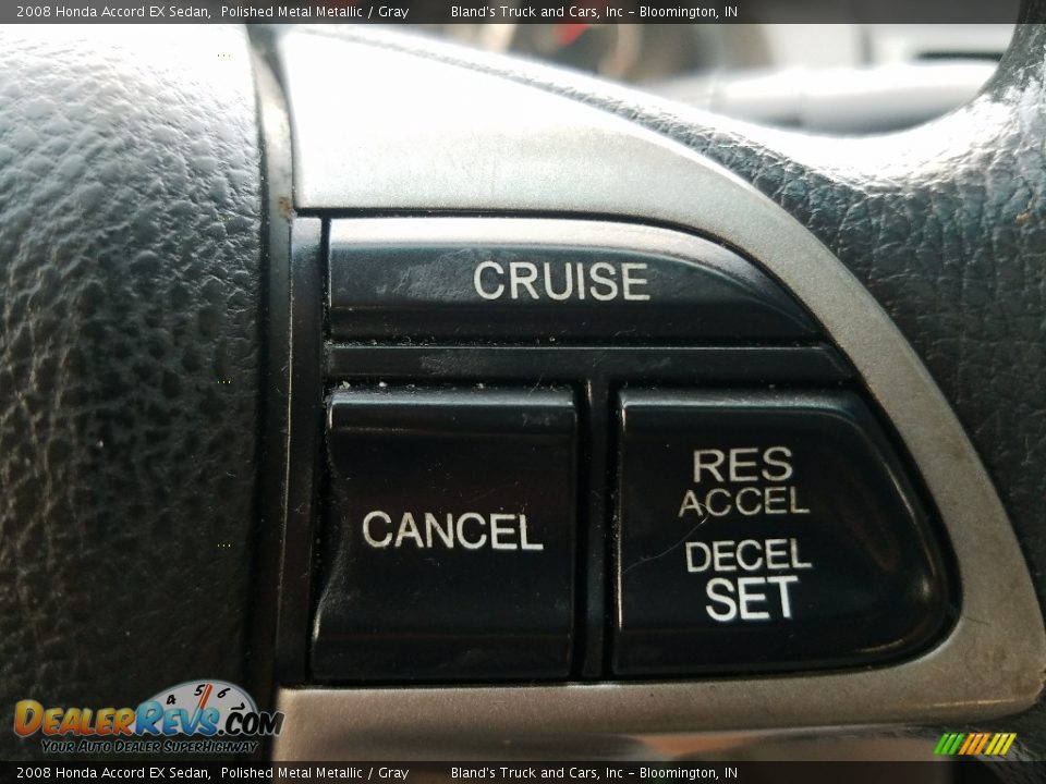 2008 Honda Accord EX Sedan Polished Metal Metallic / Gray Photo #18