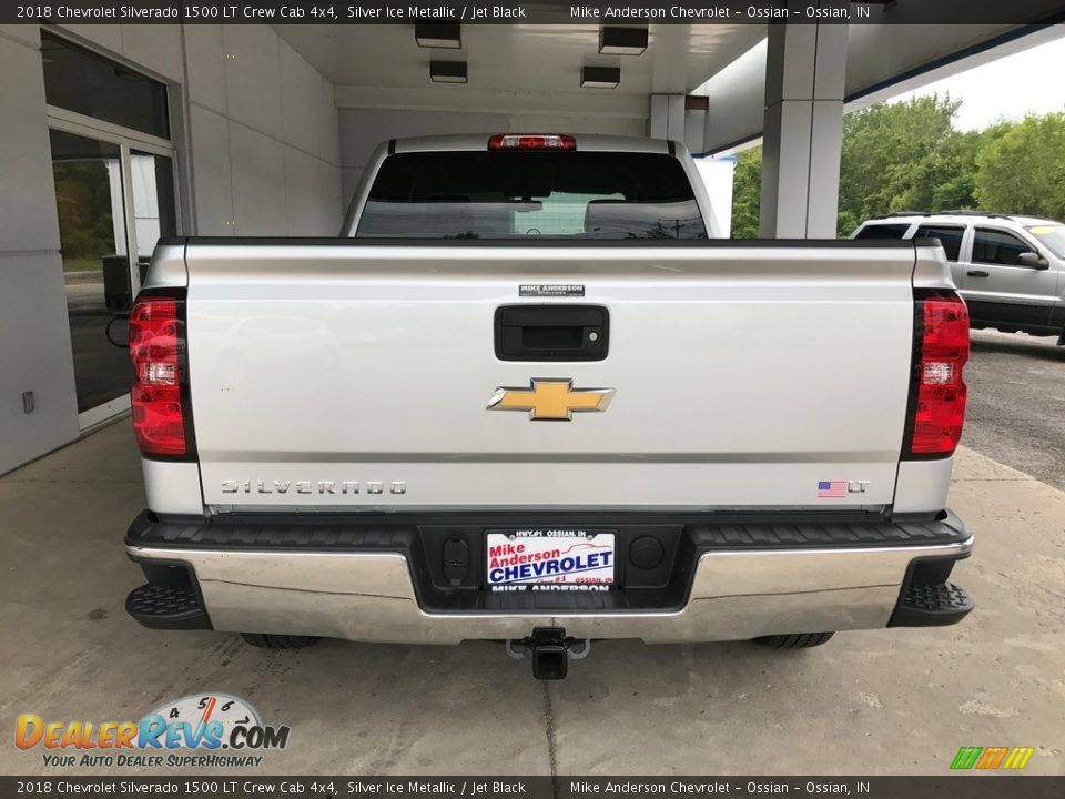 2018 Chevrolet Silverado 1500 LT Crew Cab 4x4 Silver Ice Metallic / Jet Black Photo #9