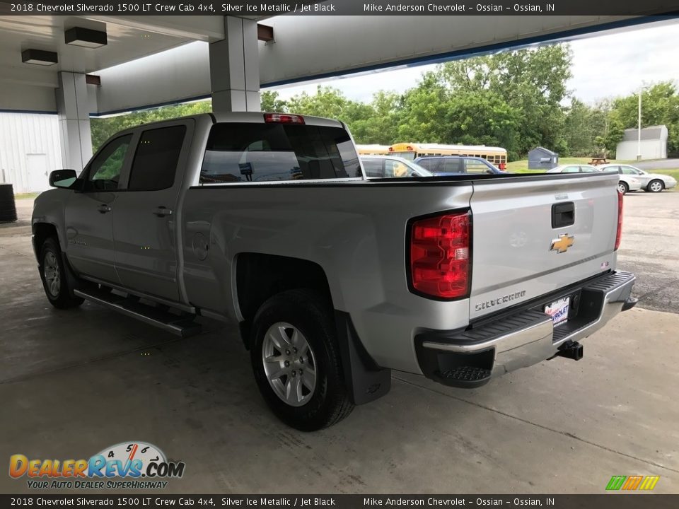 2018 Chevrolet Silverado 1500 LT Crew Cab 4x4 Silver Ice Metallic / Jet Black Photo #11