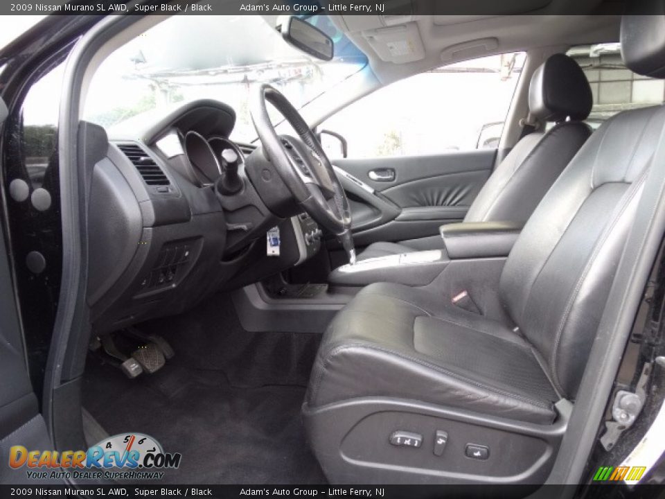 2009 Nissan Murano SL AWD Super Black / Black Photo #14