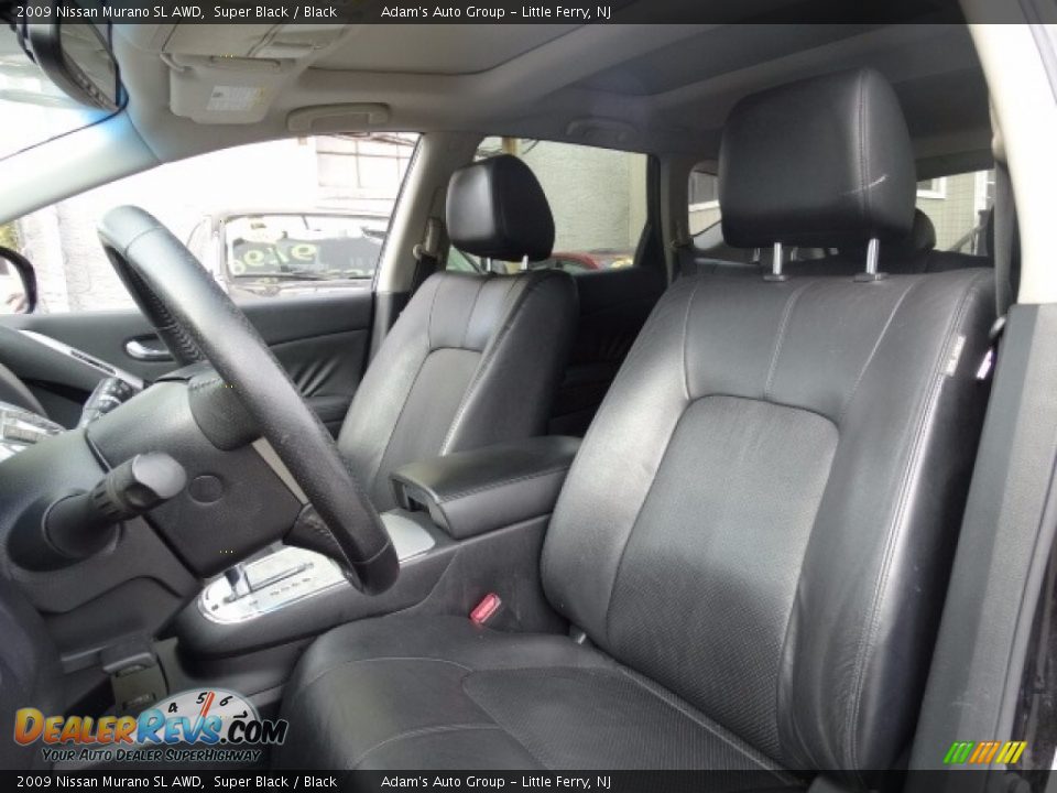 2009 Nissan Murano SL AWD Super Black / Black Photo #15