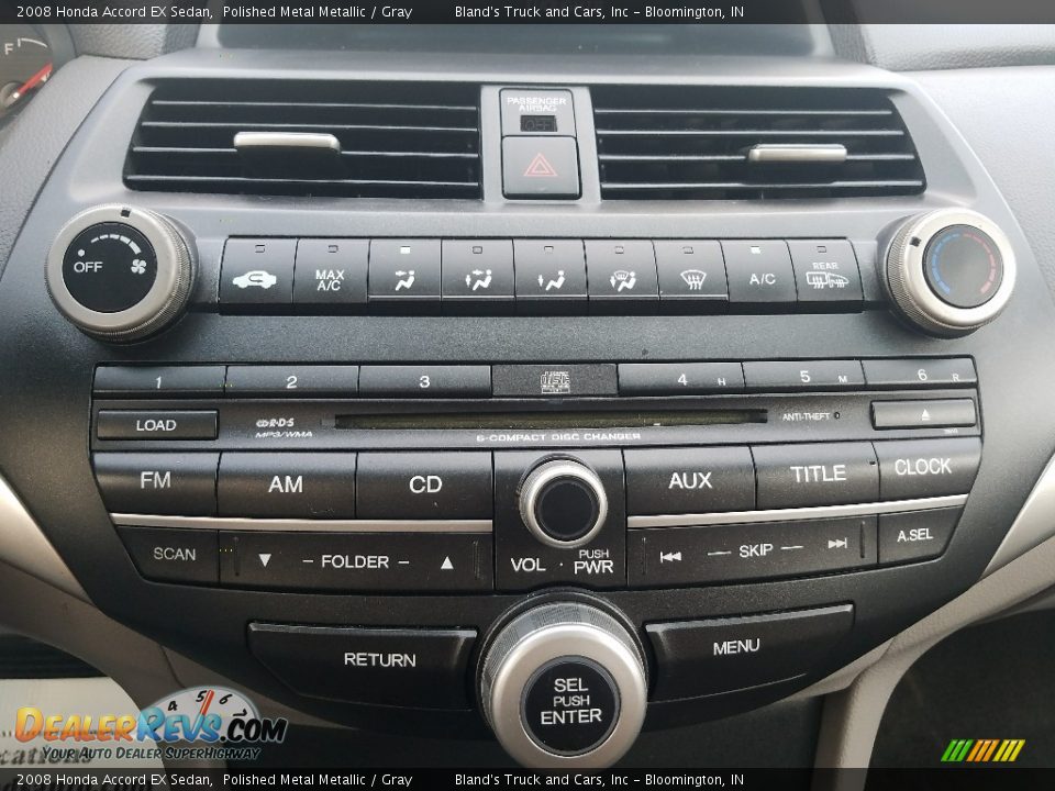 2008 Honda Accord EX Sedan Polished Metal Metallic / Gray Photo #22