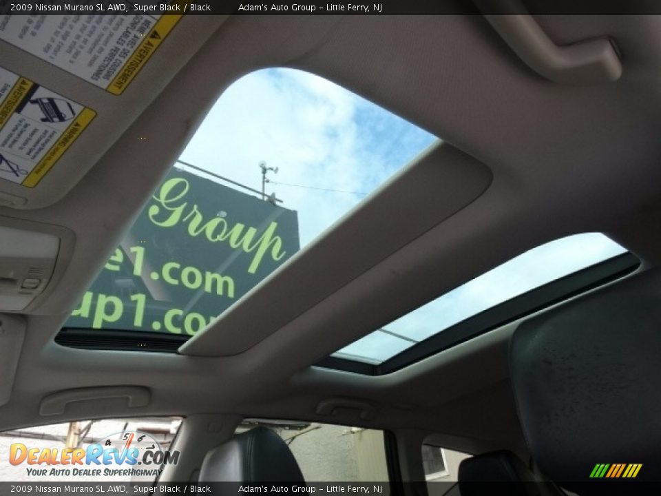 2009 Nissan Murano SL AWD Super Black / Black Photo #16