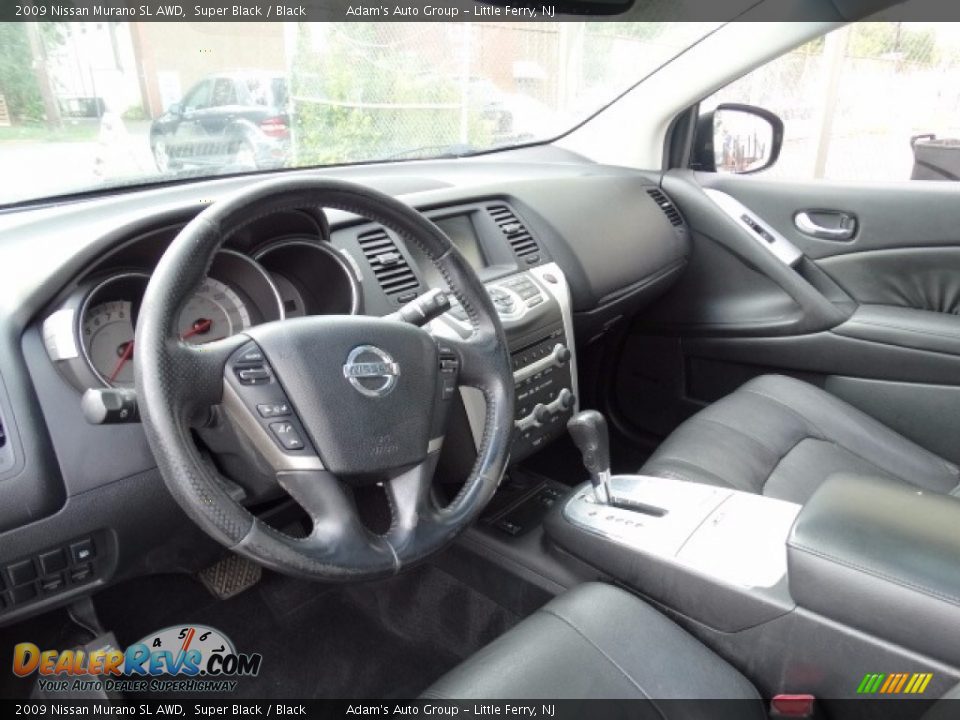 2009 Nissan Murano SL AWD Super Black / Black Photo #17