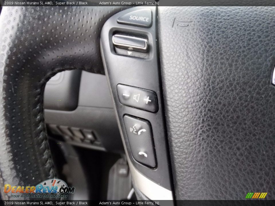 2009 Nissan Murano SL AWD Super Black / Black Photo #20