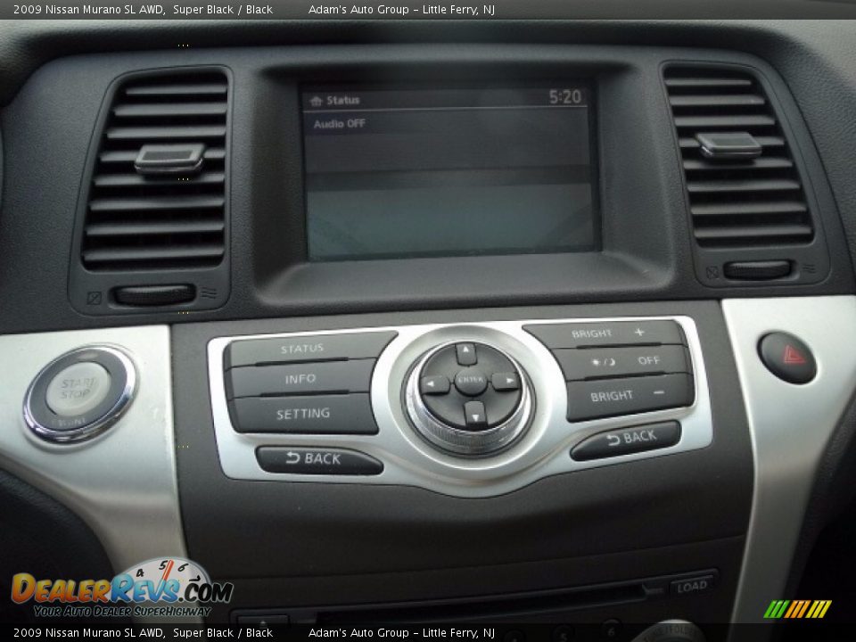 2009 Nissan Murano SL AWD Super Black / Black Photo #23