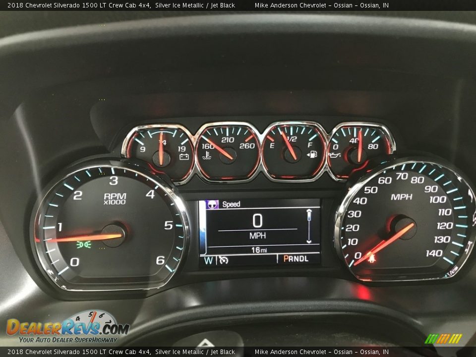 2018 Chevrolet Silverado 1500 LT Crew Cab 4x4 Silver Ice Metallic / Jet Black Photo #19