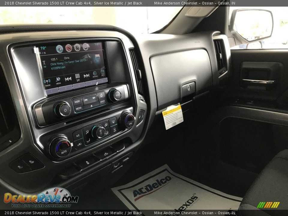 2018 Chevrolet Silverado 1500 LT Crew Cab 4x4 Silver Ice Metallic / Jet Black Photo #21