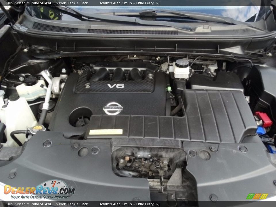 2009 Nissan Murano SL AWD Super Black / Black Photo #28