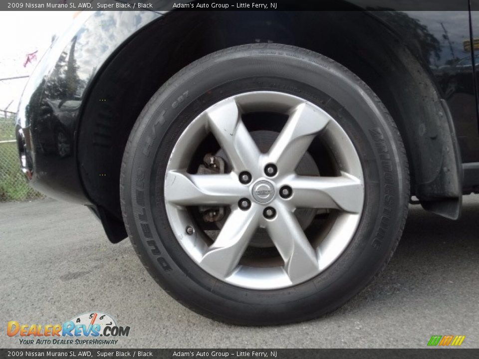 2009 Nissan Murano SL AWD Super Black / Black Photo #31