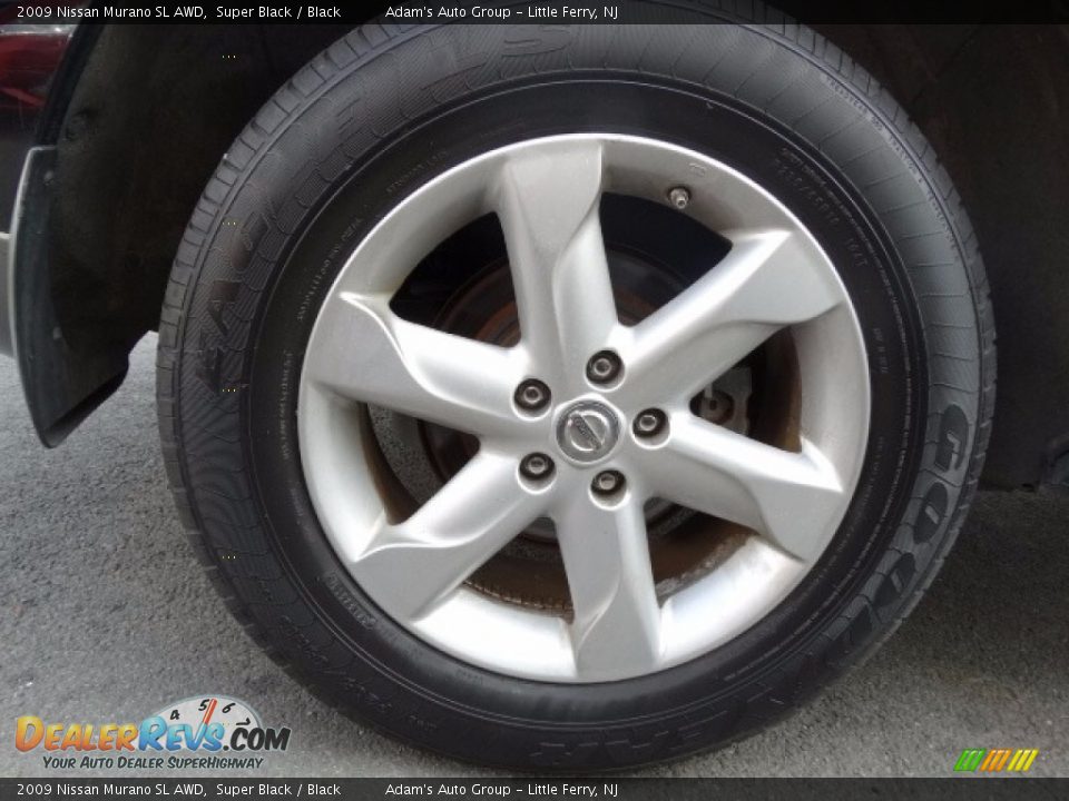 2009 Nissan Murano SL AWD Super Black / Black Photo #33