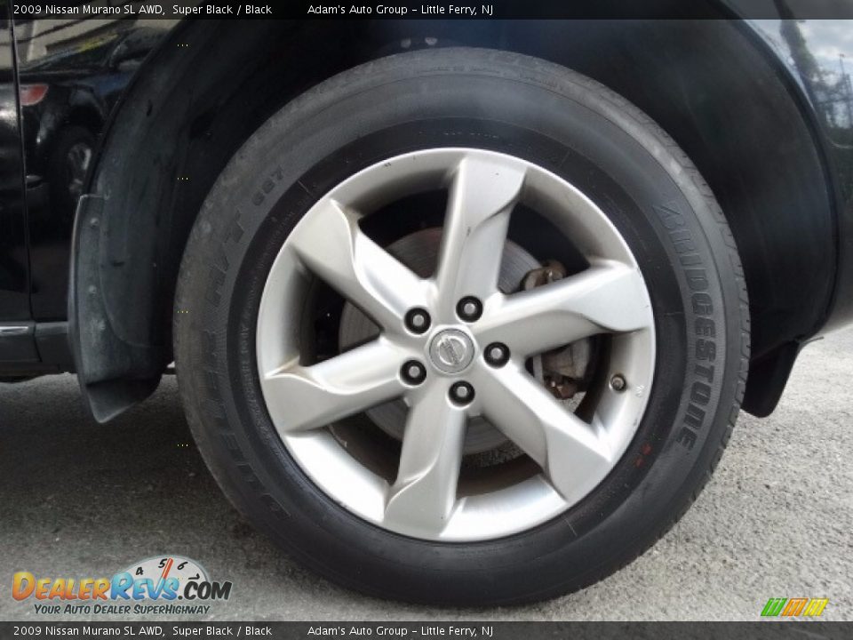 2009 Nissan Murano SL AWD Super Black / Black Photo #34