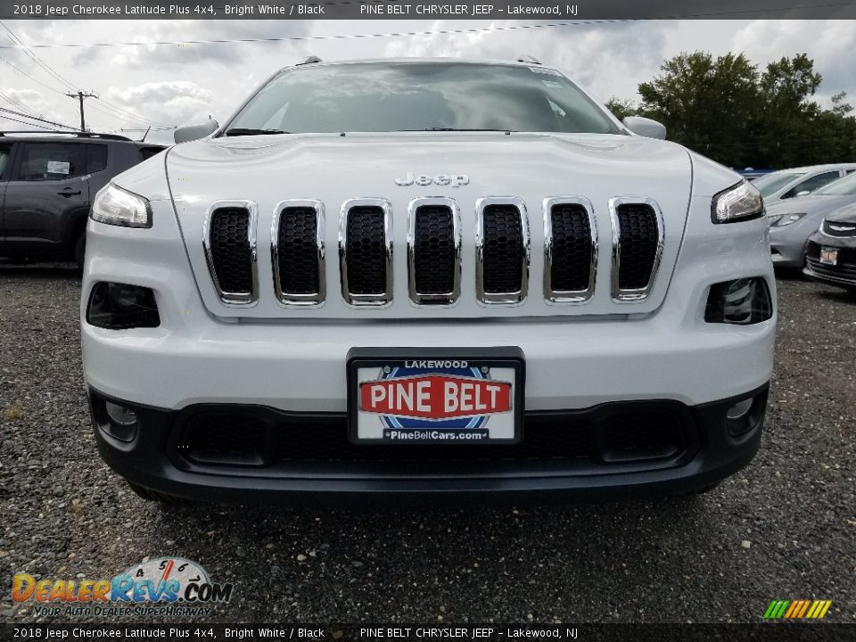 2018 Jeep Cherokee Latitude Plus 4x4 Bright White / Black Photo #2