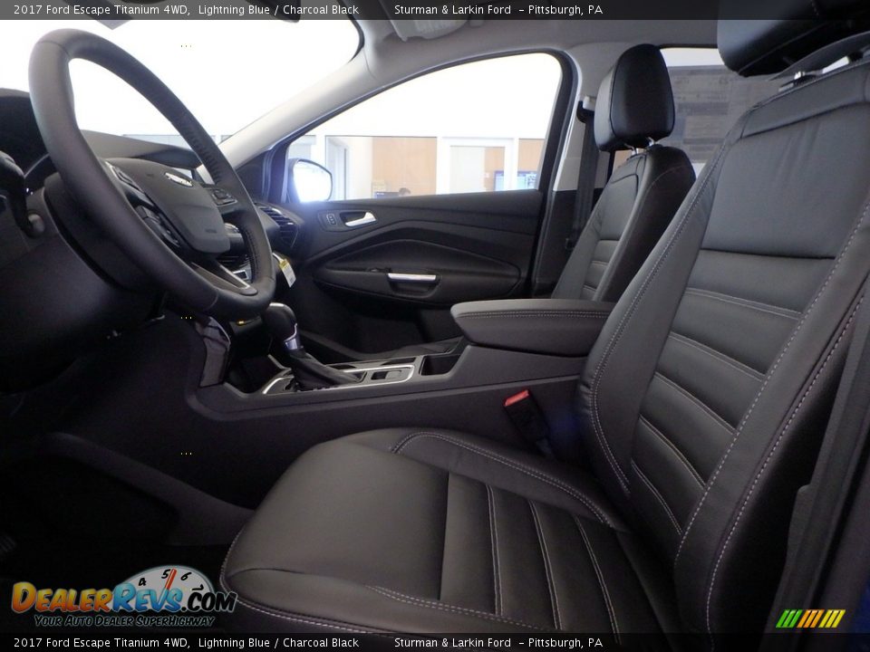 2017 Ford Escape Titanium 4WD Lightning Blue / Charcoal Black Photo #6