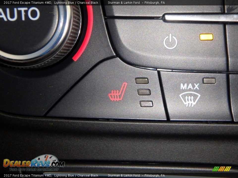2017 Ford Escape Titanium 4WD Lightning Blue / Charcoal Black Photo #15