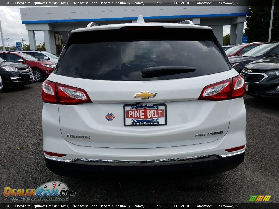 2018 Chevrolet Equinox Premier AWD Iridescent Pearl Tricoat / Jet Black/­Brandy Photo #5