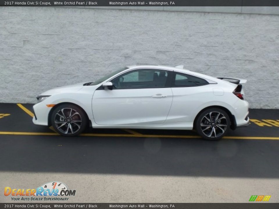 2017 Honda Civic Si Coupe White Orchid Pearl / Black Photo #6