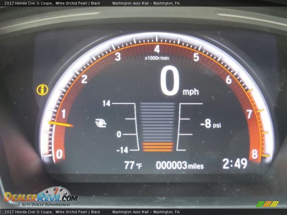 2017 Honda Civic Si Coupe White Orchid Pearl / Black Photo #16