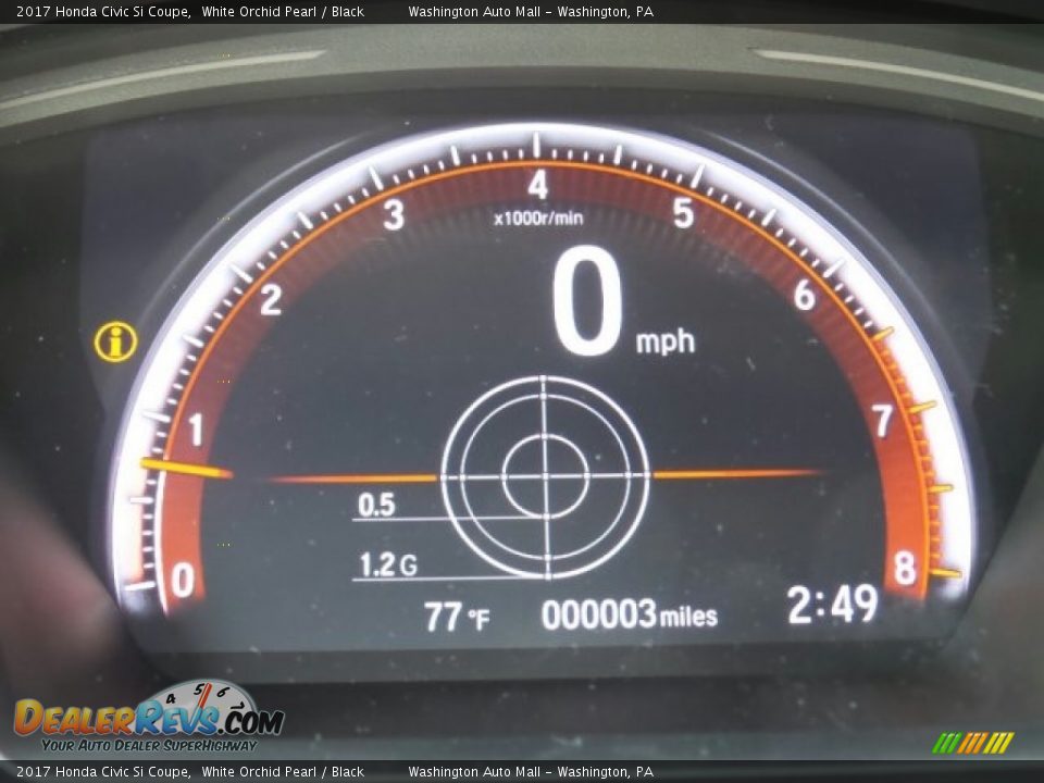 2017 Honda Civic Si Coupe White Orchid Pearl / Black Photo #18