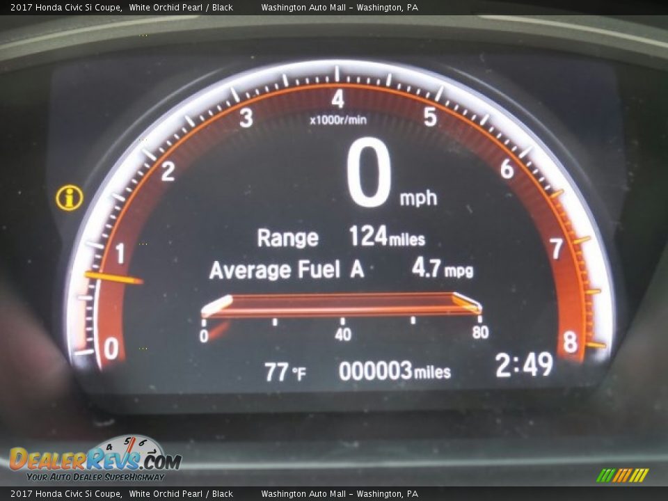 2017 Honda Civic Si Coupe White Orchid Pearl / Black Photo #20
